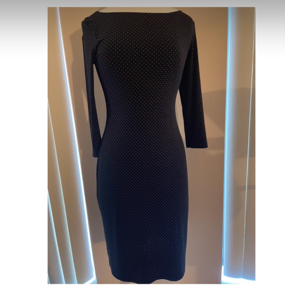 Connected polka dot stretchy midi size 10